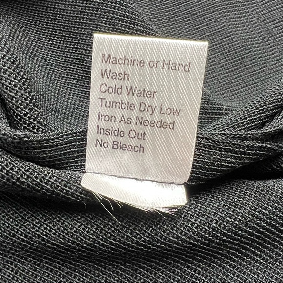 Ming Wang Open Cardigan Sweater Women’s 3X Plus Black 3/4 Sleeves Side Slits - Picture 10 of 10